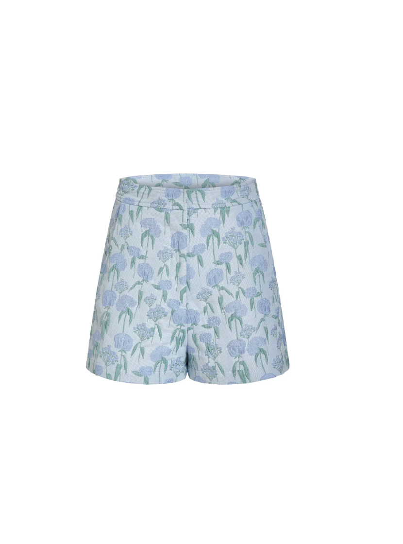 Amanda Uprichard Reeves Shorts in Flores Brocade