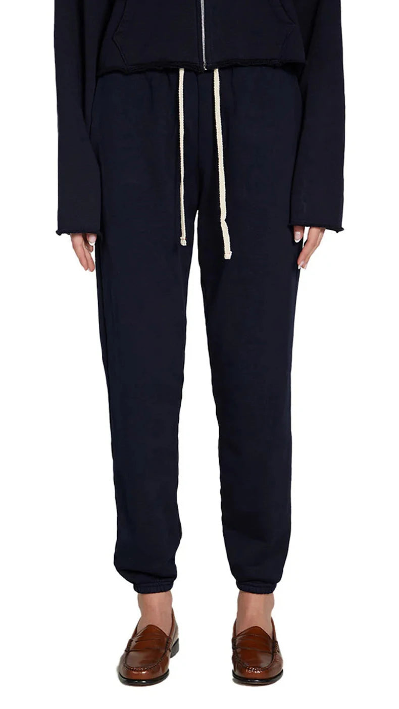 Les Tien Dylan Classic Sweatpants in Navy