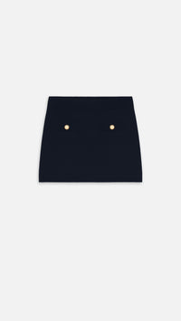 Frame Denim The Cruise Knit Skirt in Dark Navy