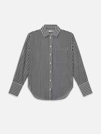 Frame Denim Oversized Pocket Shirt in Namu Striped