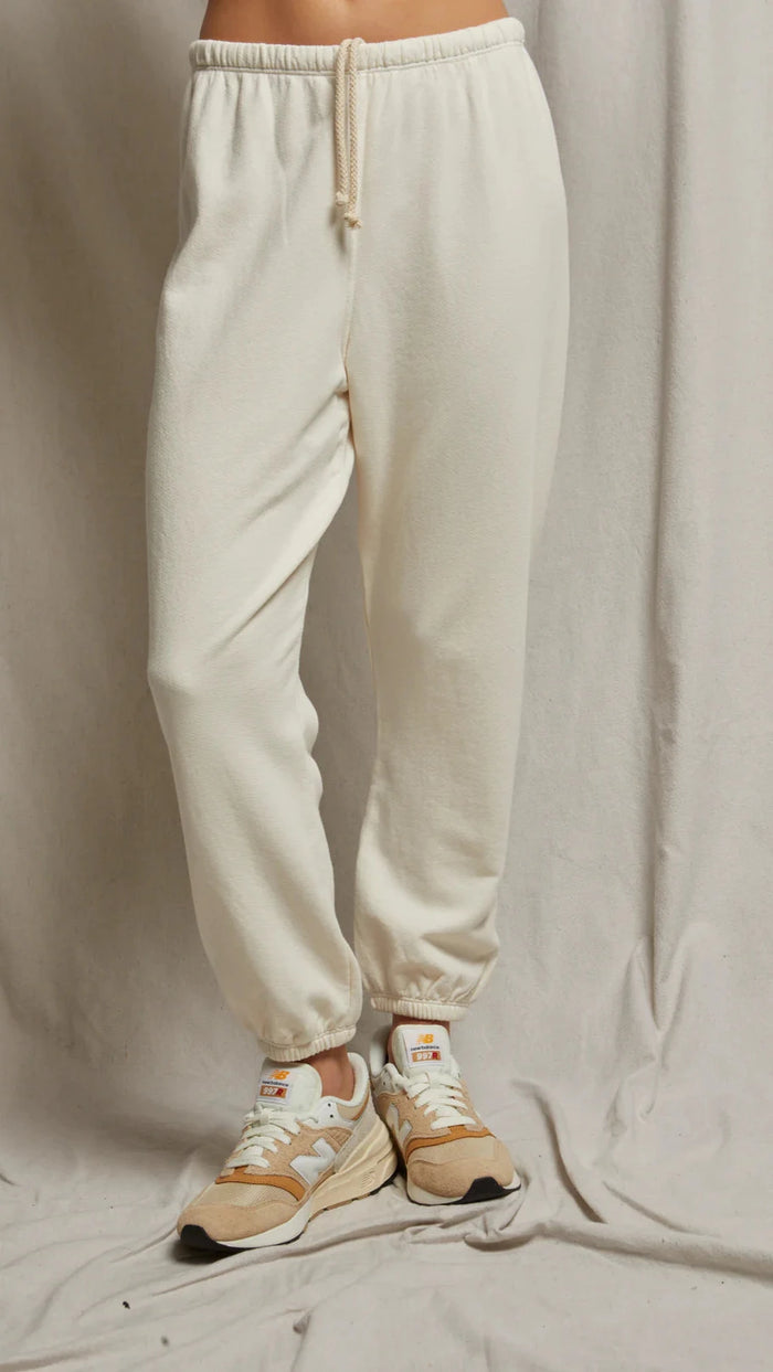 Perfect White Tee Johnny Sweatpants in Bright Ivory