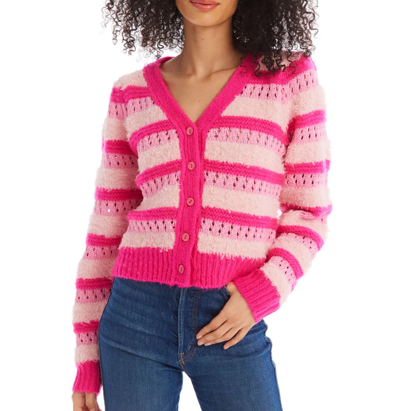 Allison Raven Cardigan in Pink