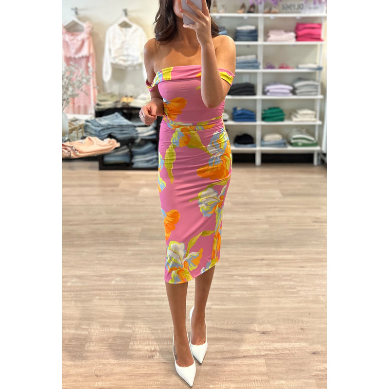 Amanda Uprichard Rebecca Midi Dress in Calypso