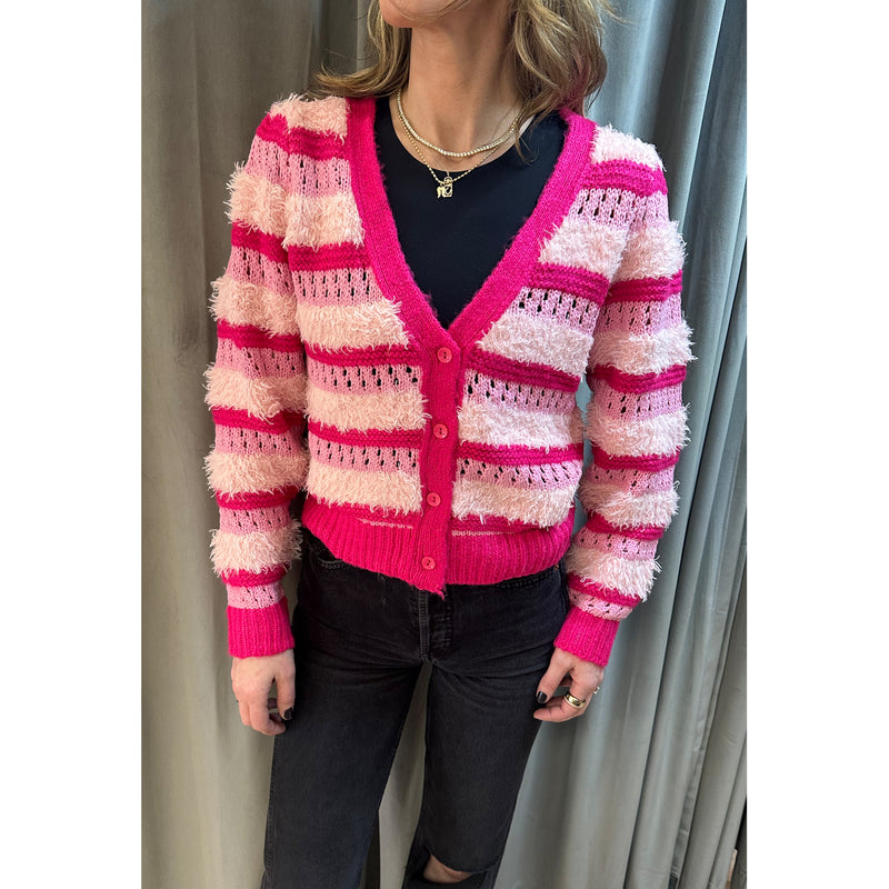 Allison Raven Cardigan in Pink