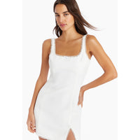 Amanda Uprichard Valetta Mini Dress in Ivory