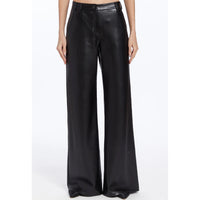 Amanda Uprichard Lennon Faux Leather Pant in Black