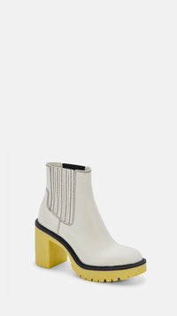 Dolce Vita Caster H2o Booties Leather in White/Green