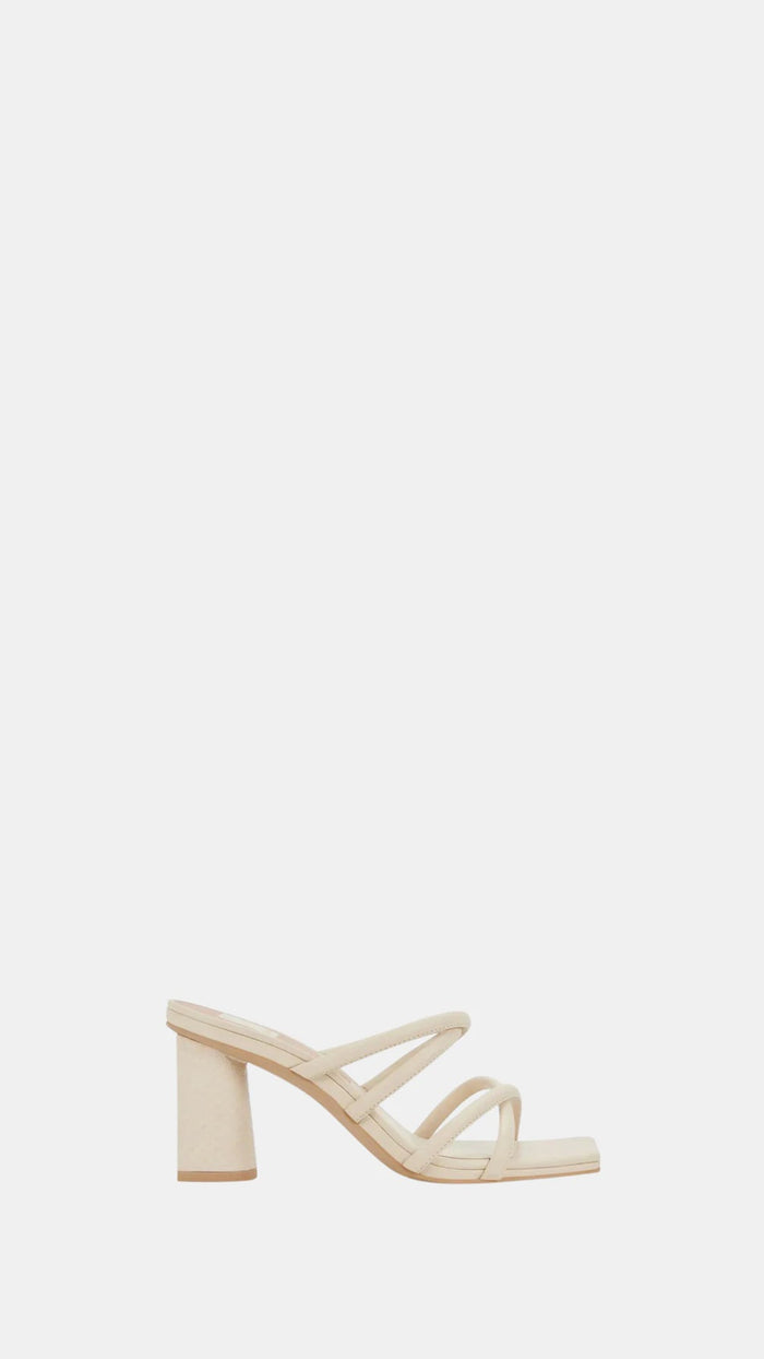 Dolce Vita Patsi Criss-Cross Heeled Sandal in Ivory