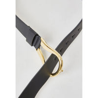 B-Low The Belt Ryder Wrap Leather Belt in Black/Gold