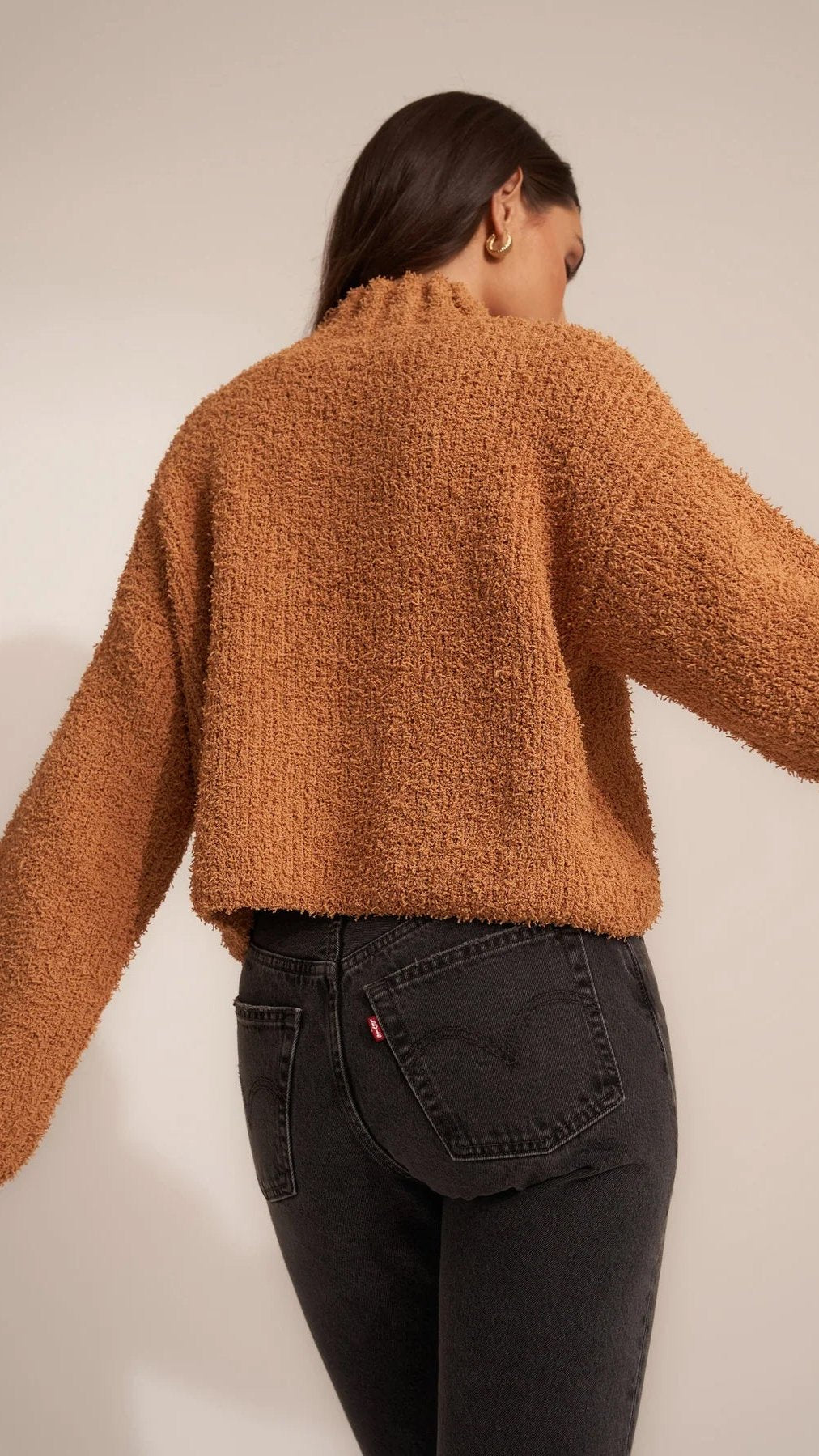 Callahan Knitwear Leandra Turtle Neck Sweater in Honey