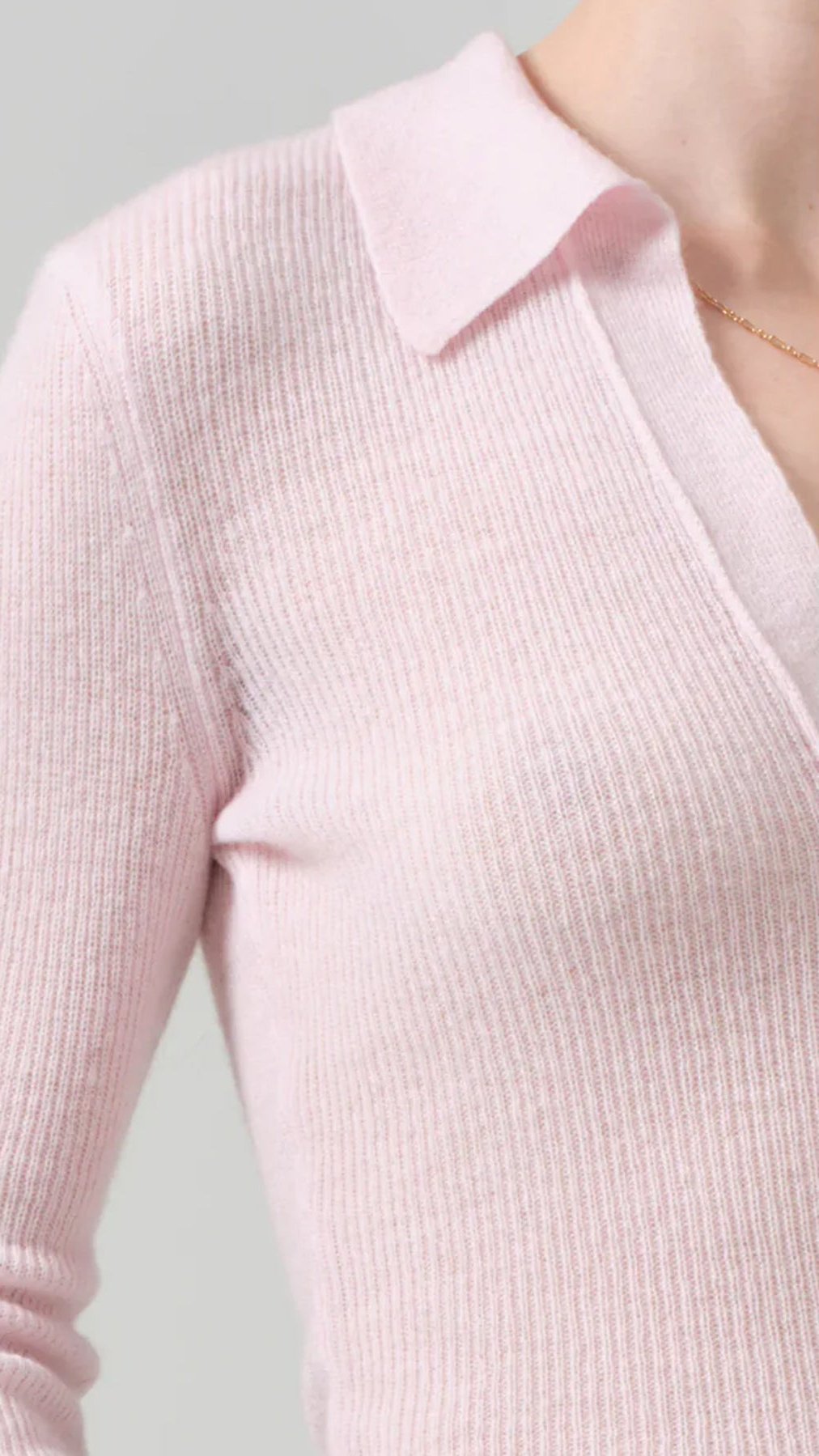 Citizens of Humanity Simone Polo Sweater in Pink