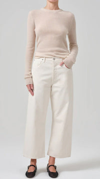 Citizens of Humanity Alessia Crew Sweater in Cream