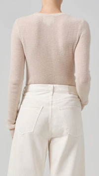 Citizens of Humanity Alessia Crew Sweater in Cream