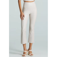 Commando Faux Leather Crop Flare in Porcelain