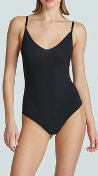 Commando Classic Control Bodysuit in Black