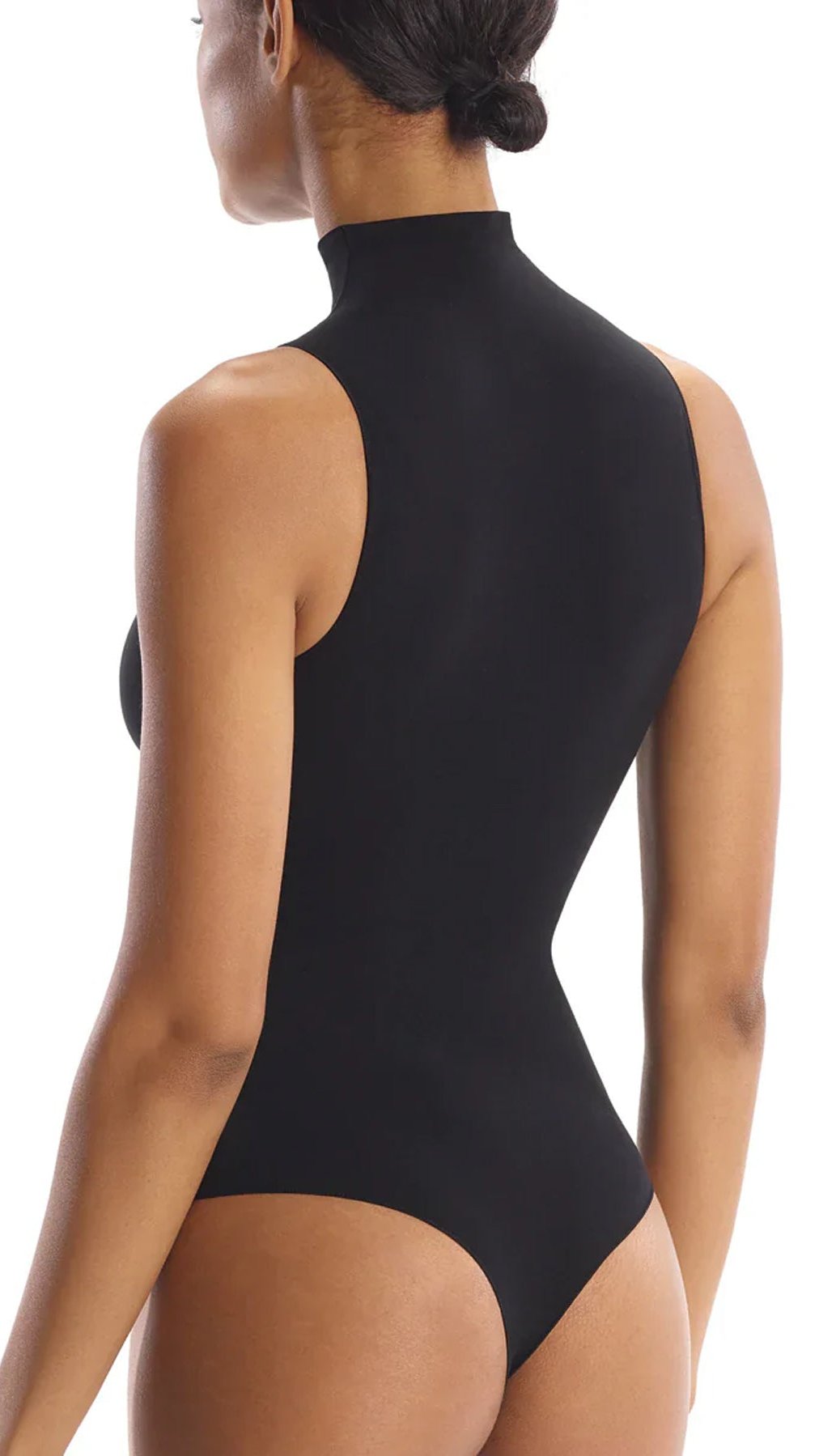 Commando Ballet Sleeveless Mock Neck Bodysuit in Black