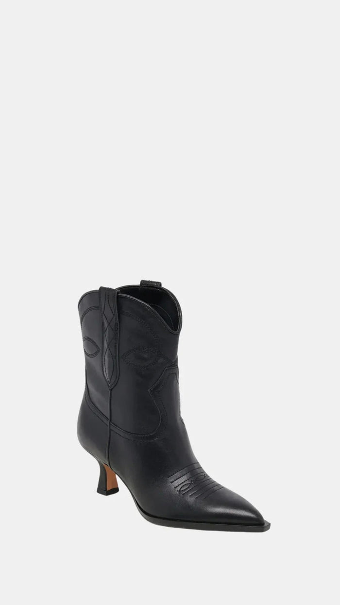 Dolce Vita Angel Booties in Black Leather