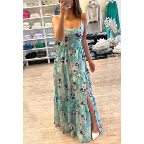 Elliatt Gardenia Belted Maxi Dress in Multi