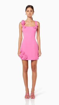 Elliatt Trompe Mini Dress in Pink