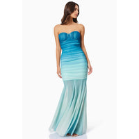 Elliatt Brielle Strapless Gown in Ombre Mint