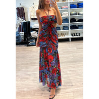 Elliatt Thea Floral Maxi Dress in Red