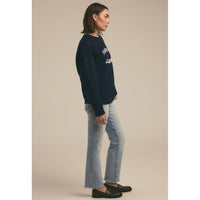 Favorite Daughter The Favorite Grandma Heart Logo Sweatshirt in Navy