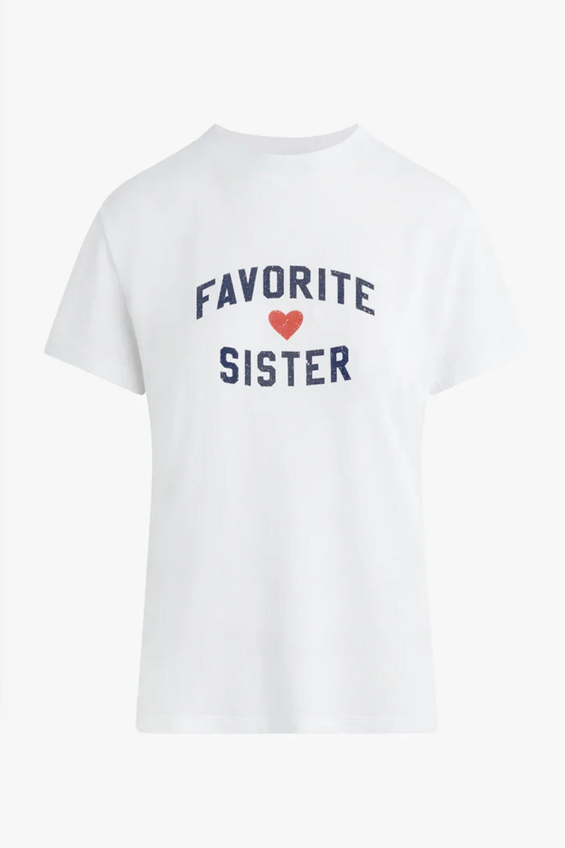 Favorite Daughter The Favorite Sister Tee in White