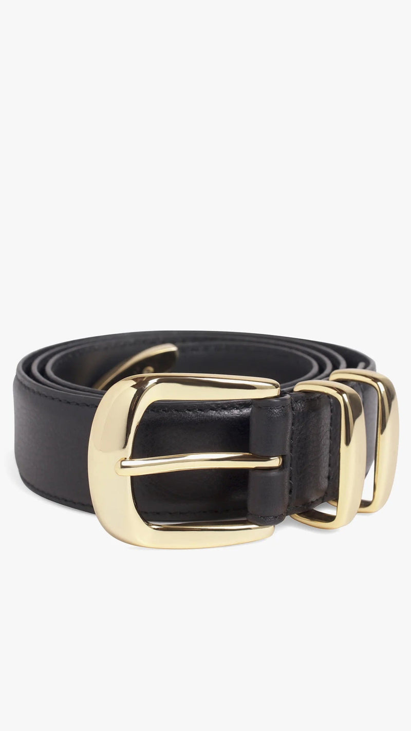 Favorite Daughter Jordan Belt in Black/Gold