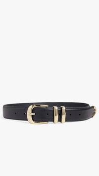 Favorite Daughter Jordan Belt in Black/Gold