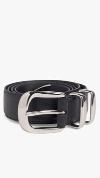 Favorite Daughter Jordan Belt in Black/Silver