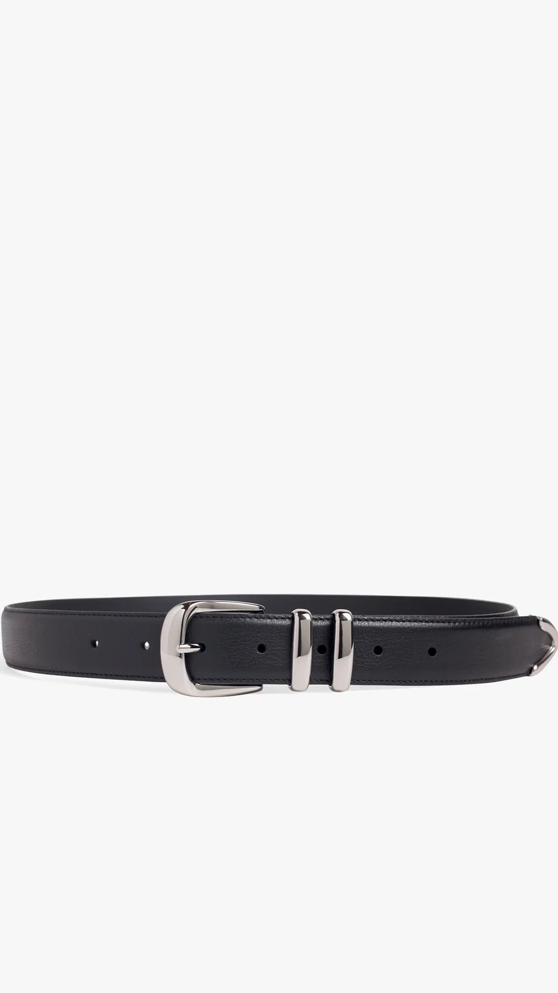 Favorite Daughter Jordan Belt in Black/Silver