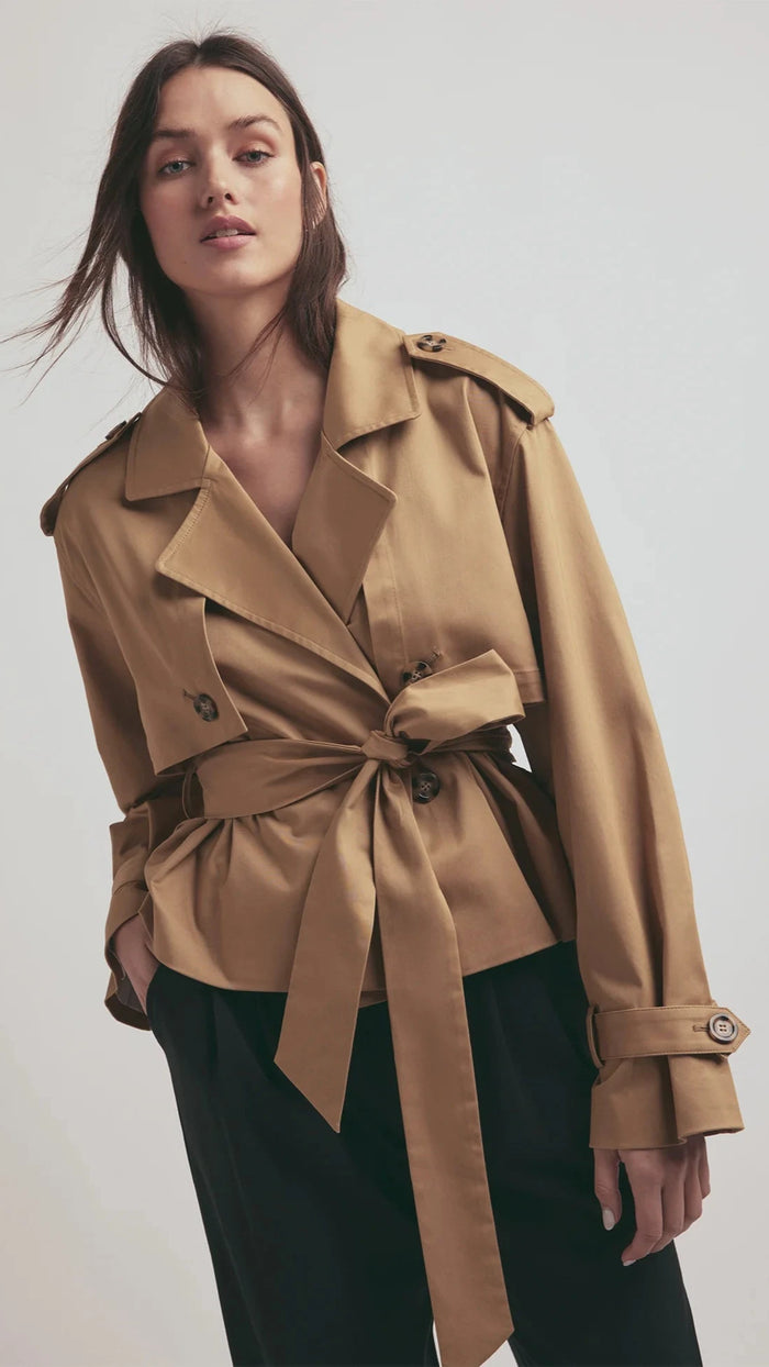 Favorite Daughter The Cropped Charles Trench in Sand