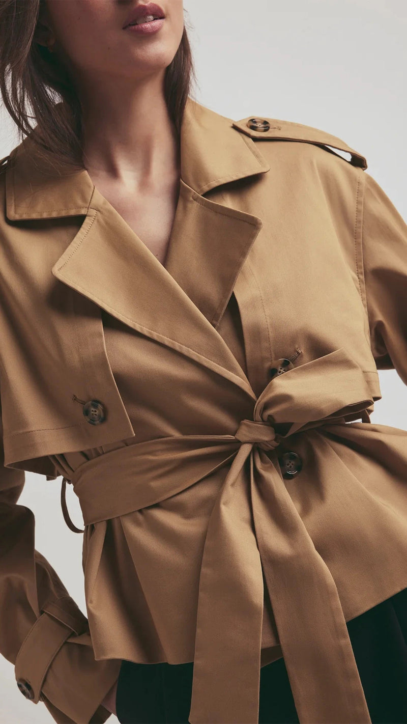 Favorite Daughter The Cropped Charles Trench in Sand