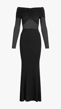 Favorite Daughter New Era Off the Shoulder Dress in Black