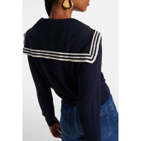 Frame Denim Sailor Cardigan in Navy Multi