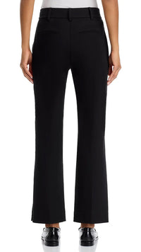 Frame Denim Crop Kick Flare Trouser in Black