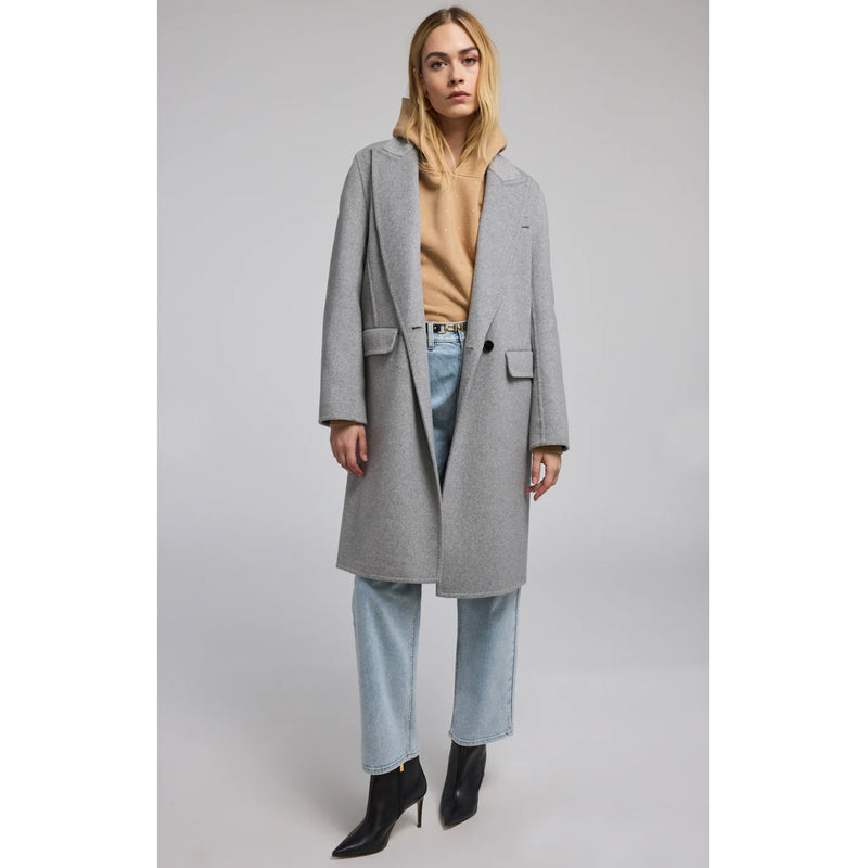 Generation Love Vance Wool Coat in Grey Melange