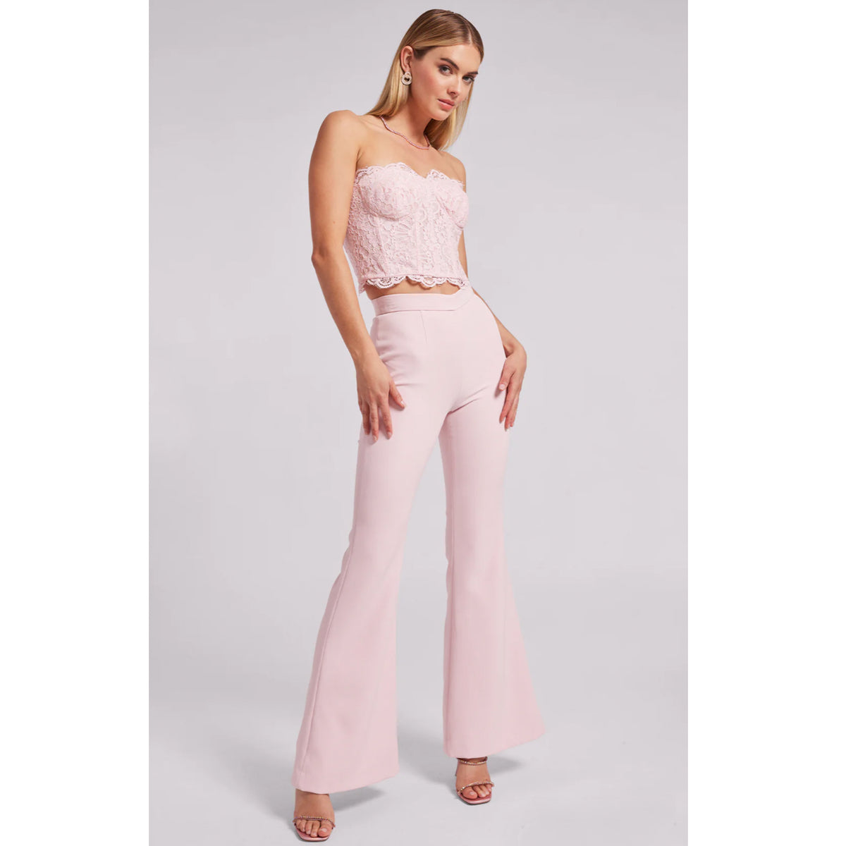 Generation Love Westley High Rise Flare Pant in Ballet Slipper