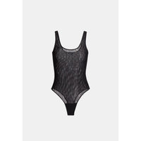 Generation Love Gigi Crystal Mesh Bodysuit in Black