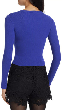 Generation Love Odette Crystal Neck Sweater in Ultra Marine