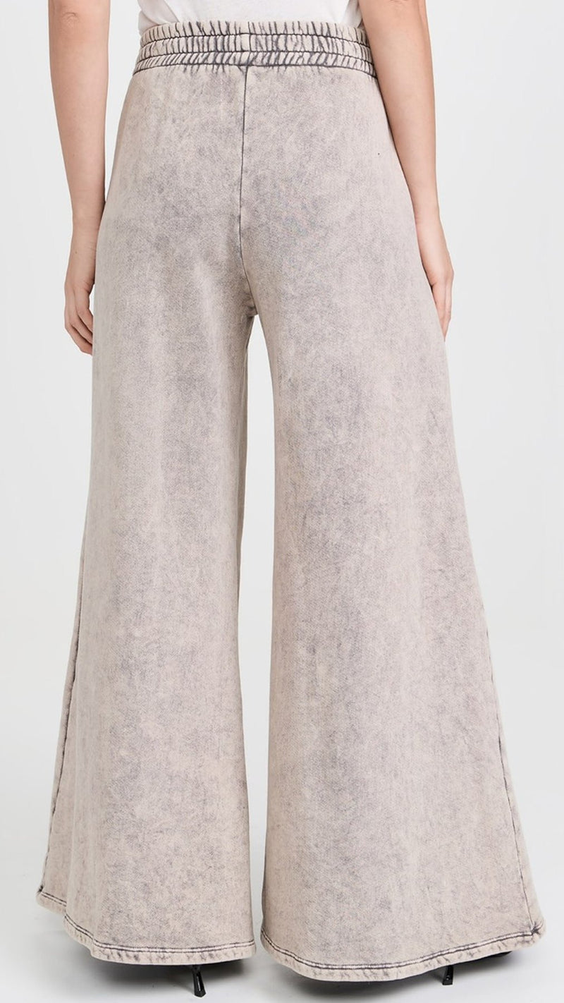 Les Tien Christine Flare Sweatpants in Dove