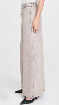 Les Tien Christine Flare Sweatpants in Dove