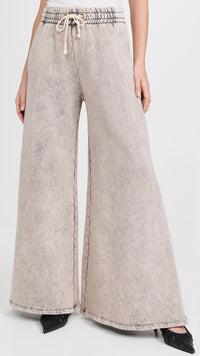 Les Tien Christine Flare Sweatpants in Dove