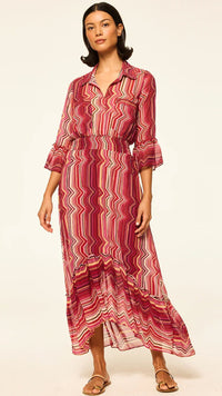 Misa Ofelia Maxi Dress in La Banda Crimson