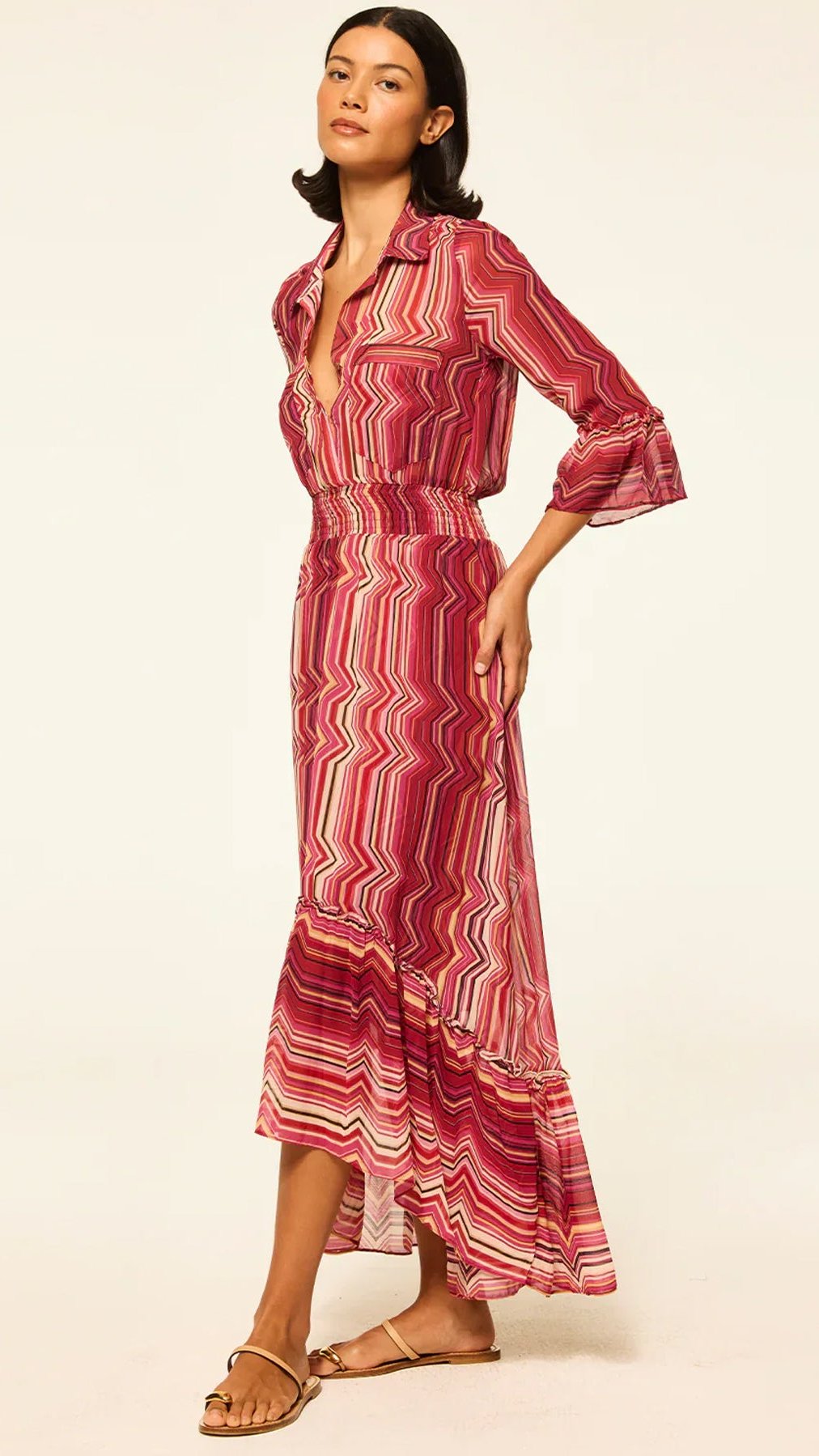 Misa Ofelia Maxi Dress in La Banda Crimson