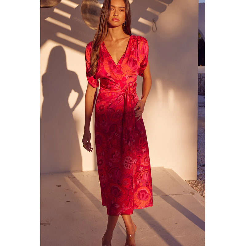 Misa Francesca Dress in Flora Corsica Fuchsia