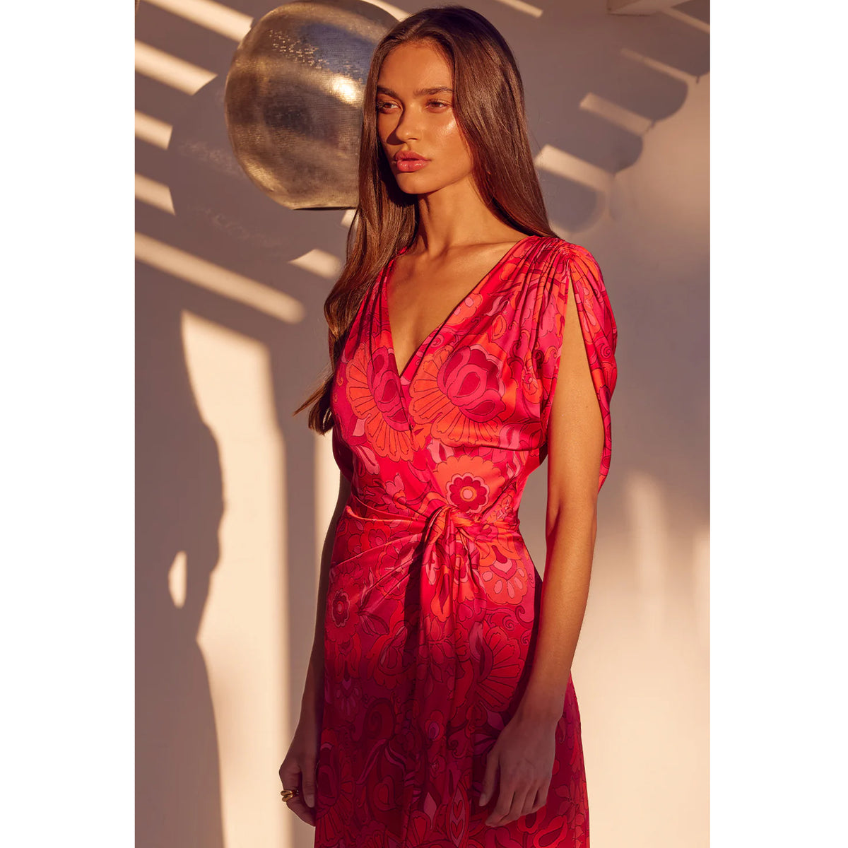 Misa Francesca Dress in Flora Corsica Fuchsia