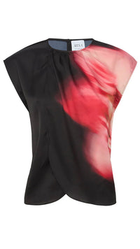 Misa Jessie Cap Sleeve Top in Midnight Orchid