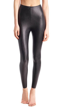 Commando Faux Leather High Waisted Legging with Perfect Control in Black