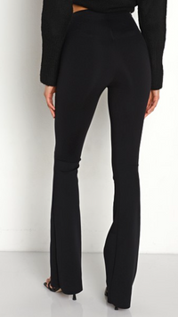 Commando Neoprene High Waisted Flare Legging in Black